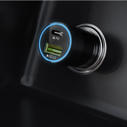 신지모루 51W 퀄컴 듀얼포트 PPS PD 3.0 차량용 시거잭 초고속 충전기 이미지 4