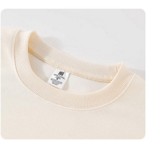 지프 남녀공용 패셔너블 코튼 라운드넥 맨투맨 후기 분석 - 전체 실루엣