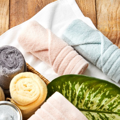 소프트터치 라인보더 호텔수건 150g 30수 면사, 그레이, 5개 후기 분석 - 전체 패키지 뷰