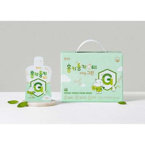 함소아 홍키통키 프라임 그린 유아홍삼 15ml, 30개 맛있게 먹은 솔직 후기 - 상품 이미지 2