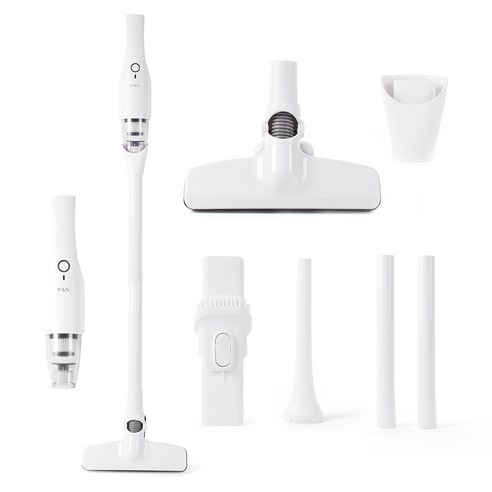 미라스 듀얼에어 저소음 초경량 무선 스틱청소기 430g, MS-5500VC, 화이트