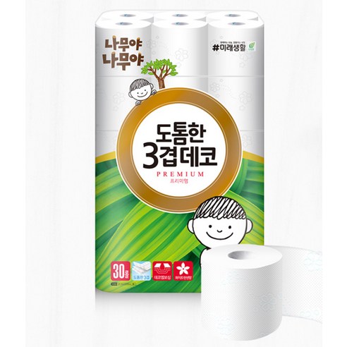 나무야나무야 도톰한 3겹 데코 고급 롤화장지 솔직 후기 | 실사용자 리뷰 분석 - 상품 이미지 3
