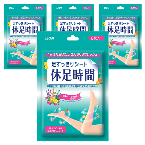 휴족시간 쿨링시트, 6개입, 4개