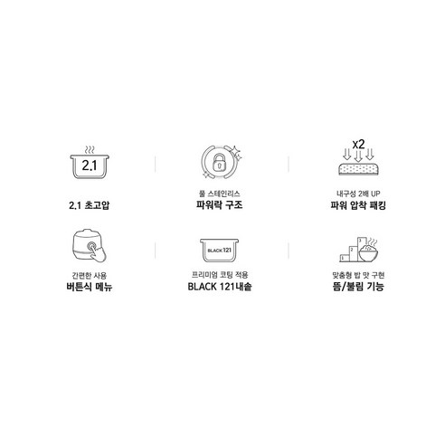 쿠첸 2.1기압 121 IH 전기압력밥솥 10인용 후기 분석 - 분리형 커버 시스템