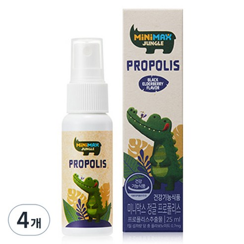 동아제약 미니막스 정글 프로폴리스, 25ml, 4개