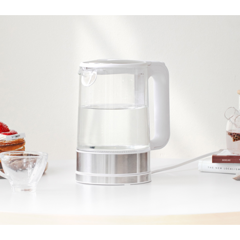 세련된 디자인과 우수한 기능성을 갖춘 듀플렉스 유리 전기포트