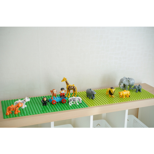 토이다락방 옥스포드 듀플로 호환 큰블럭용 놀이판 38 x 51 cm 이미지 3