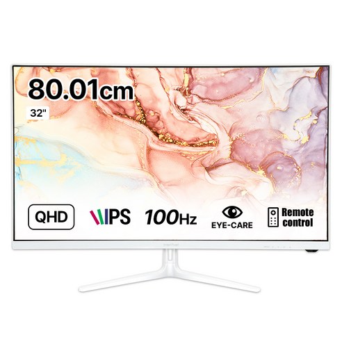 인터픽셀 QHD 화이트 에디션 모니터, 80cm, IPQ3220(일반)