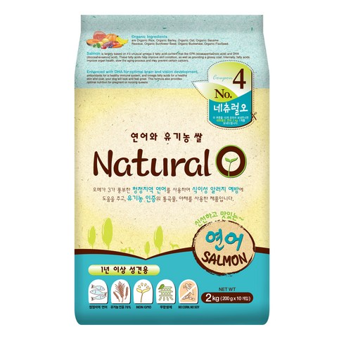 네츄럴오 강아지 기능성 사료, 피부/피모+알러지, 2kg, 1개