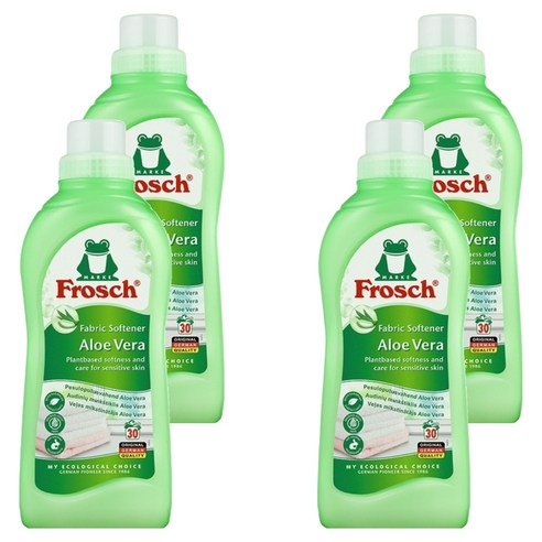 프로쉬 섬유유연제 알로에베라 본품, 750ml, 4개