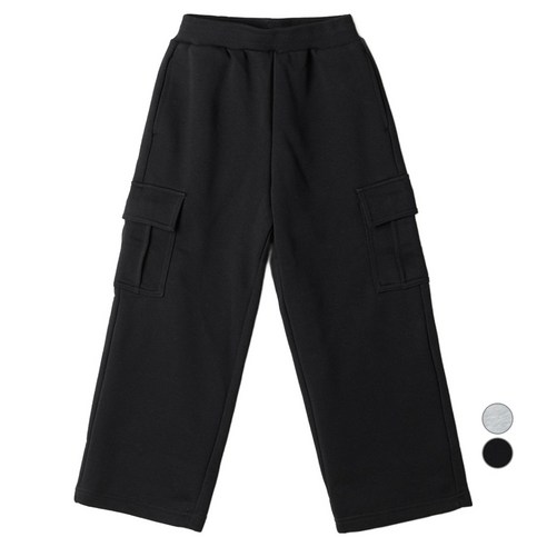스파오키즈 아동용 카고 와이드 스웨트 팬츠