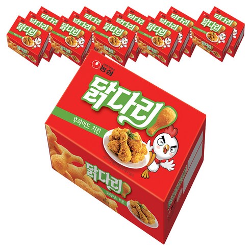 농심닭다리 후라이드 치킨맛, 66g, 15개