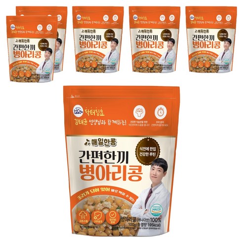 닥터딩요 김태균 선생님과 함께하는 매일한콩 간편한끼 병아리콩, 100g, 6개