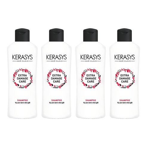 케라시스 엑스트라 데미지 케어 샴푸, 180ml, 4개