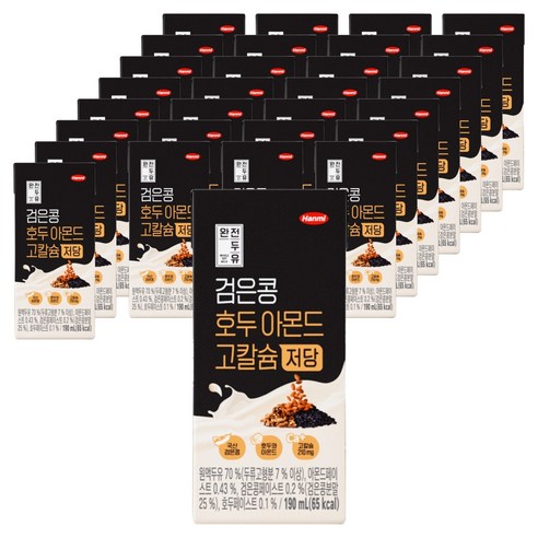 전두유 검은콩 호두아몬드 고칼슘 저당, 190ml, 32개