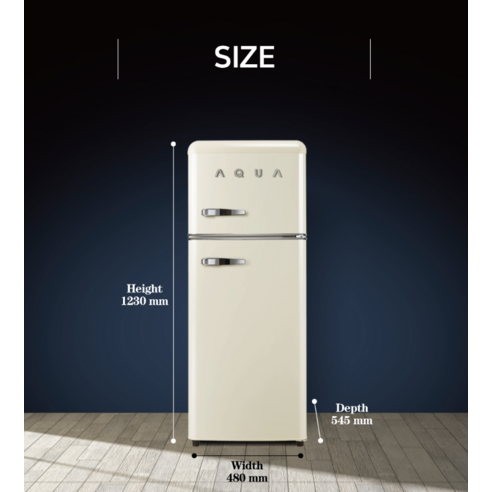 하이얼 아쿠아 레트로 115L 2도어 냉장고 방문설치 이미지 3