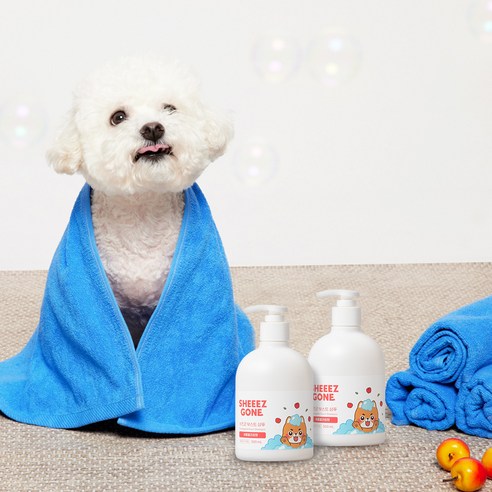 쉬즈곤 저자극 부스트 강아지 샴푸 애플블라썸향 이미지 2