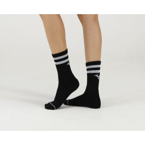 미즈노 리버스 더블 쿠션 크루 양말 후기 분석 - 착용 샷 및 길이감 확인