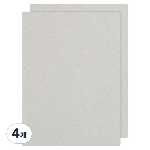 모노라이크 베이직 바인더 6공 A5, 그레이, 4개