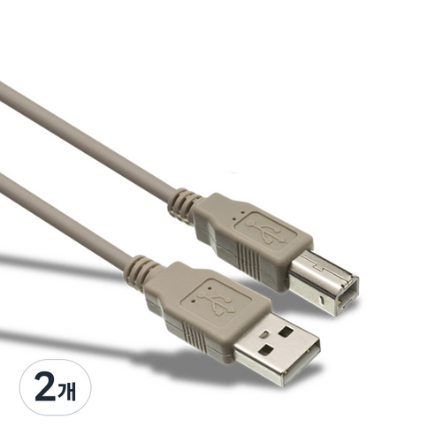 케이블메이트 USB 2.0 A to B 케이블, 2개, 10m