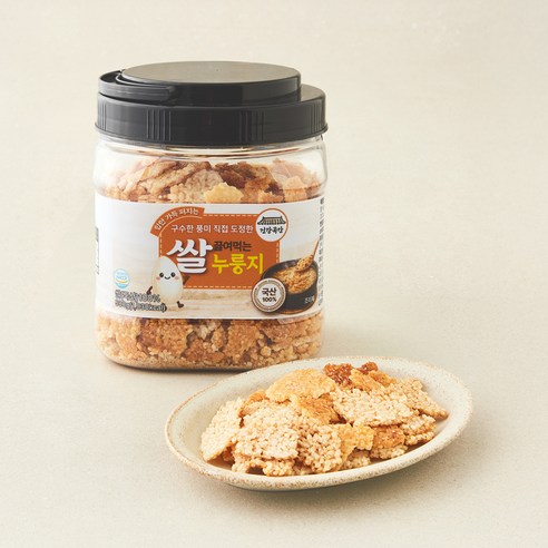 건강곡간 입안 가득 퍼지는 구수한 풍미 직접 도정한 끓여먹는 쌀 누룽지, 500g, 1개