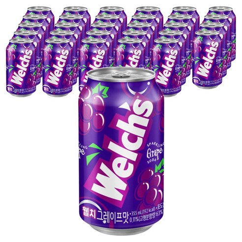 웰치스 그레이프맛, 355ml, 60개