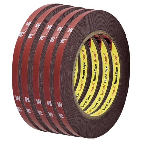 쓰리엠 아크릴 폼 그레이 양면테이프 10mm x 5m, 5개