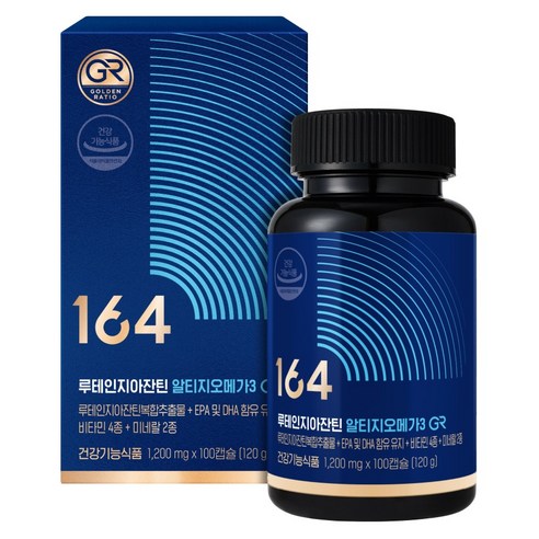 164 루테인 지아잔틴 알티지오메가3 GR 120g, 100정, 1개