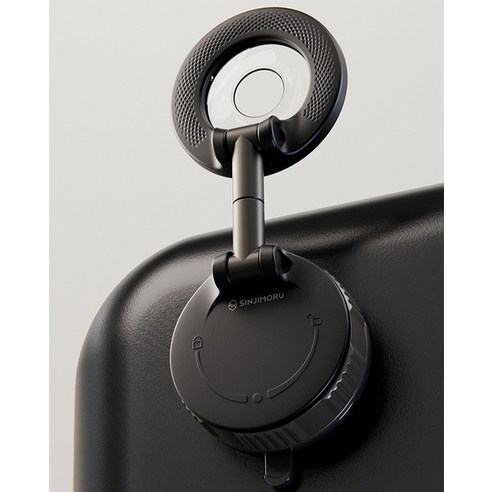 신지모루 맥세이프 360도 M 다이얼 에어락 접이식 진공 흡착 차량용 거치대 이미지 3