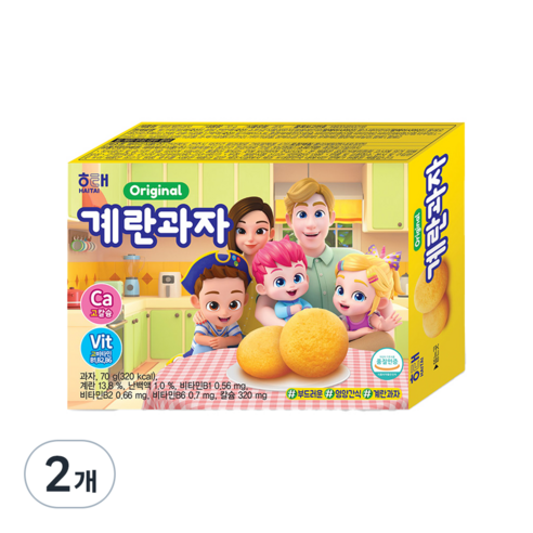 해태제과 계란과자, 70g, 2개