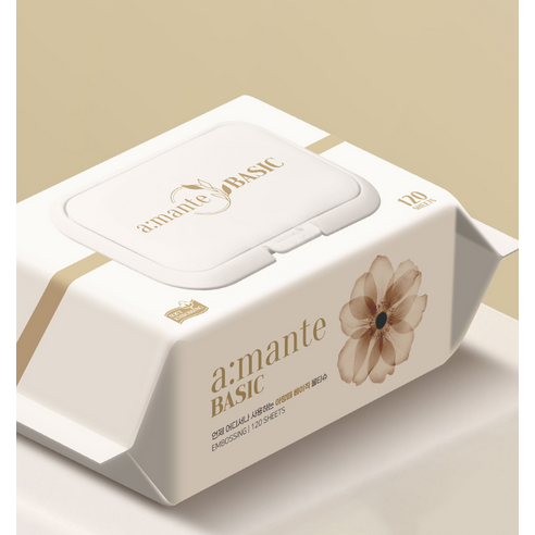 일상 속 불편함, 아망떼 엠보싱 물티슈로 간편하게 해결하세요.