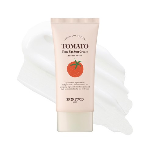스킨푸드 토마토 톤 업 선크림 SPF50+ PA+++ 솔직 후기 | 피부 타입별 분석 썸네일
