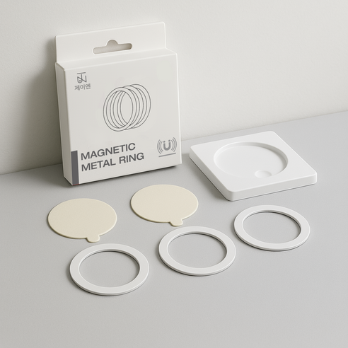 제이엔 맥세이프 호환 자석스티커 3개+보호필름 3개 개봉기 | 실사용 후기 - 상품 이미지 3