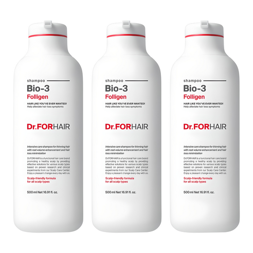 닥터포헤어 폴리젠 바이오3 샴푸, 500ml, 3개