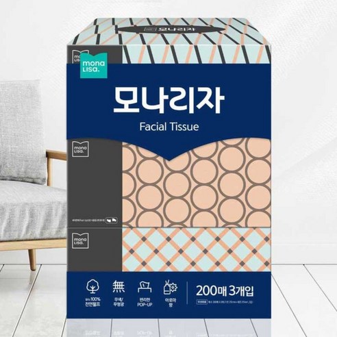 모나리자 펄프 미용티슈 2겹 200매, 24개 솔직 후기 | 실사용자 리뷰 분석 - 상품 이미지 3