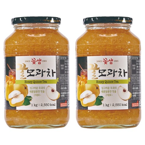 꽃샘 꿀모과차, 1kg, 2개