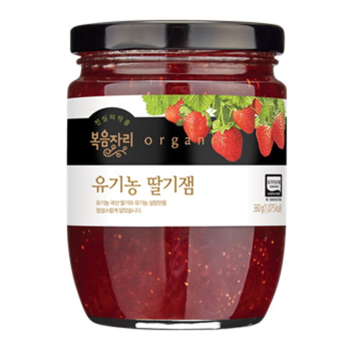 복음자리 유기농 딸기잼, 360g, 1개