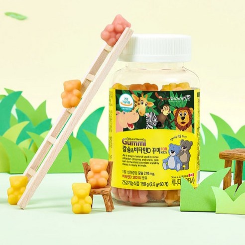 네추럴라이즈 칼슘 앤 비타민D 꾸미 60정, 1개 이미지 4