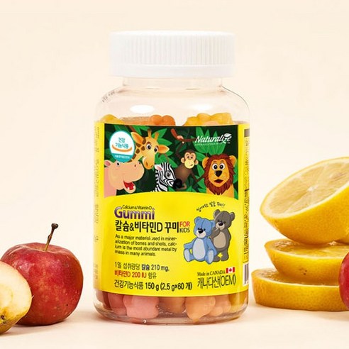 네추럴라이즈 칼슘 앤 비타민D 꾸미 60정, 1개 이미지 3