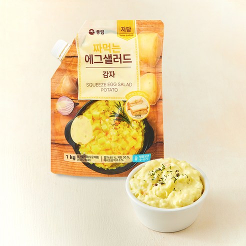 풍림푸드 저당 짜먹는 에그샐러드 감자, 1kg, 1개