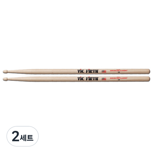 빅퍼스 드럼스틱 5A 아메리칸 클래식 2p, 내츄럴, 2세트