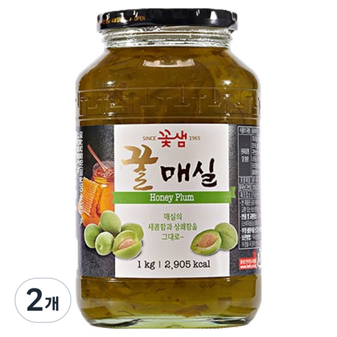 꽃샘 꿀매실, 1kg, 1개입, 2개