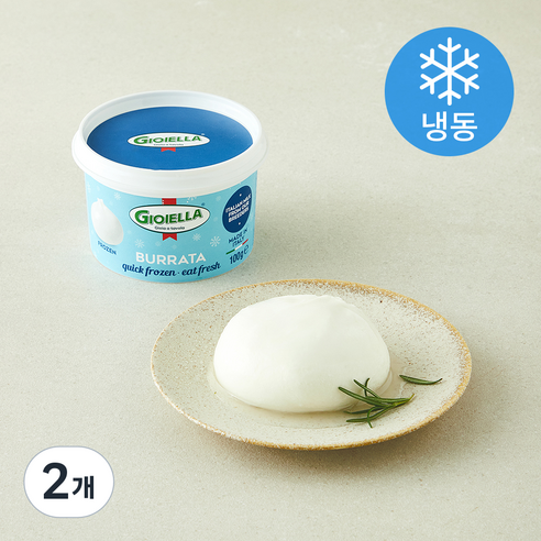 지오이엘라 부라타 치즈 (냉동), 100g, 2개
