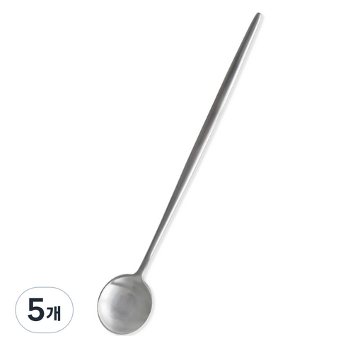 부엌다옴 플리비체 스텐304 커트러리 롱티스푼, 5개, 단품