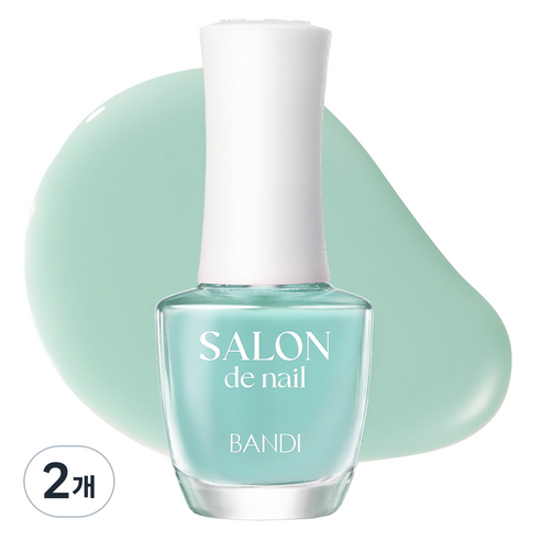 반디BANDI 살롱드 네일 매니큐어, 7ml, SH702 민트마카롱, 2개