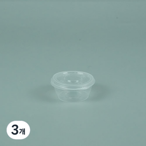 천운패키지 일체형 소스컵 22ml, 50개입, 3개
