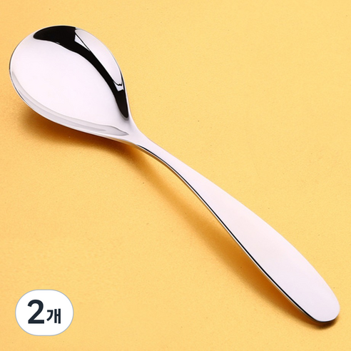 도매토피아 DOTO 스텐 샐러드 스푼 19.5cm, 2개