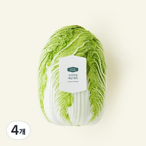 프리미엄 해남 배추, 2kg, 1개입, 4개