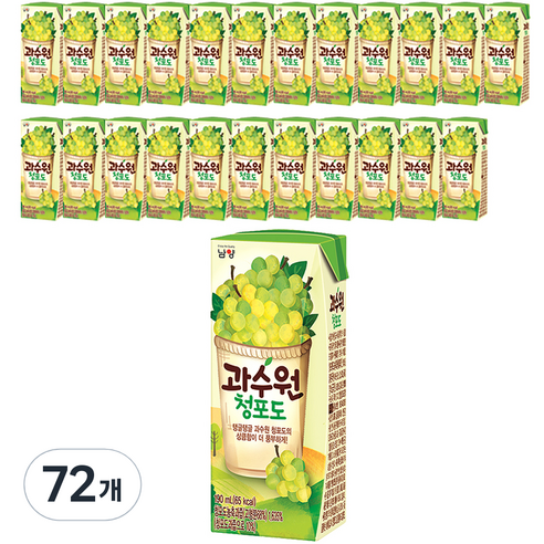 남양과수원 청포도, 190ml, 72개