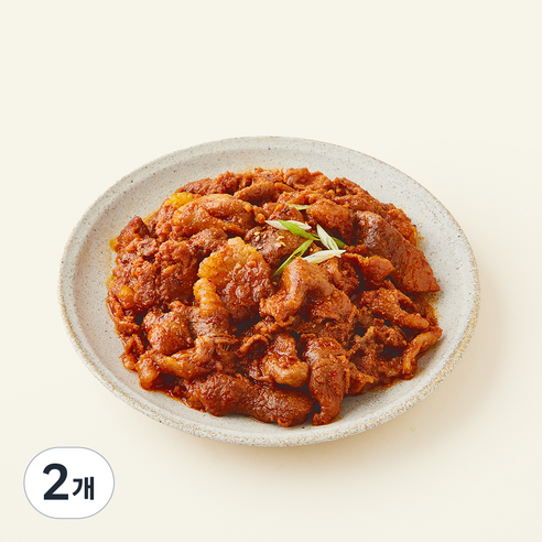 설성목장 제주 흑돼지 고추장 제육볶음, 2개, 600g